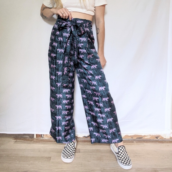 J. Crew NWT Silk Wide Leg Pants - Picture 3 of 5